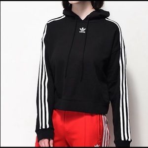 adidas 3 stripe original hoodie